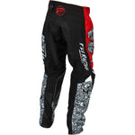 Fly Racing Youth Kinetic Mutant Pants Red/White/Black Sz 22