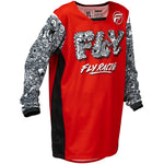 Fly Racing Youth Kinetic Mutant Jersey Red/White/Black Ys