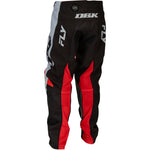 Fly Racing Youth Kinetic Dbk Pants Grey/Black/Red Sz 20