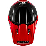 Fly Racing Kinetic Dbk Helmet Black/Red/Grey Xs