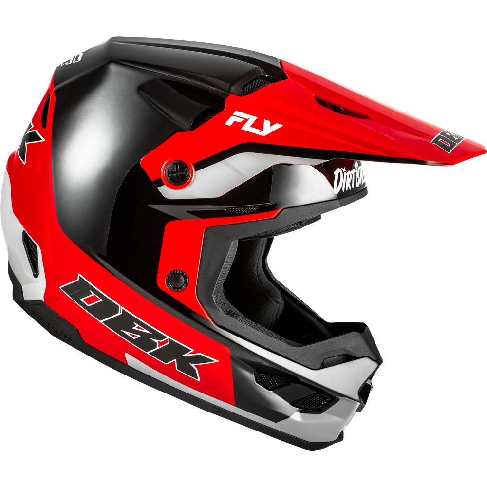 Kinetic Dbk Helmet Black/Red/Grey Xs