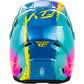 Youth Kinetic Drip Helmet Turquoise/Pink/Yellow Ym