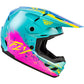 Youth Kinetic Drip Helmet Turquoise/Pink/Yellow Ym