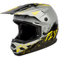 Fly Racing Youth Kinetic Drip Helmet Grey/Black/Yellow Ym