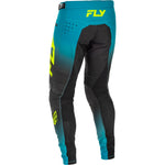Fly Racing Rayce Bicycle Pants Teal/Black/Lime Sz 36