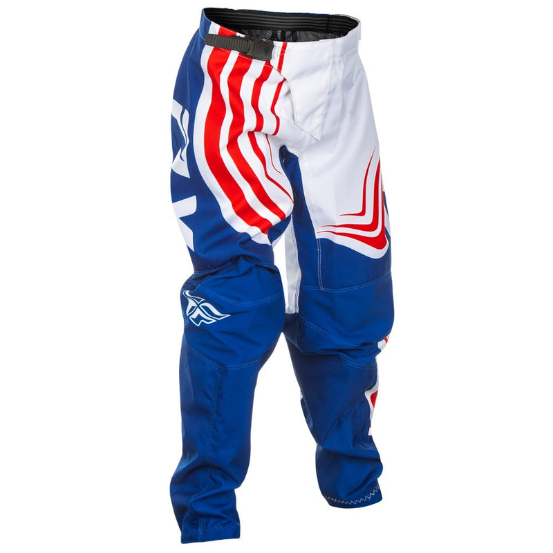 Fly Racing Youth F 16 Pants Ca/Ny Red/White/Blue Sz 22