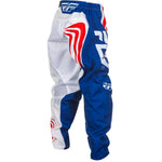 Fly Racing Youth F 16 Pants Ca/Ny Red/White/Blue Sz 18