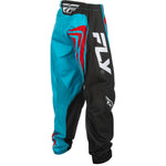 Fly Racing Youth F 16 Pants Ca/Ny Cyan/Black/Red Sz 18