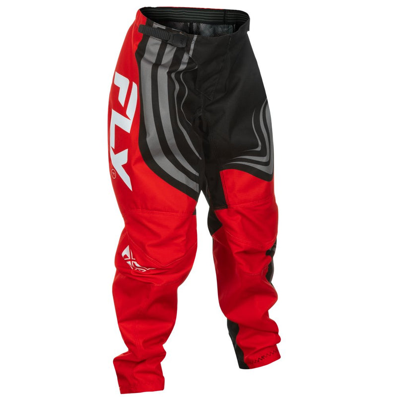 Fly Racing Youth F 16 Pants Ca/Ny Black/Red/White Sz 26