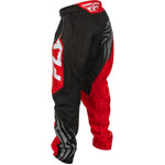 Fly Racing Youth F 16 Pants Ca/Ny Black/Red/White Sz 20