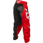 Fly Racing Youth F 16 Pants Ca/Ny Black/Red/White Sz 20