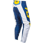 Fly Racing F 16 Pants Ca/Ny White/Dark Blue/Yellow Sz 42