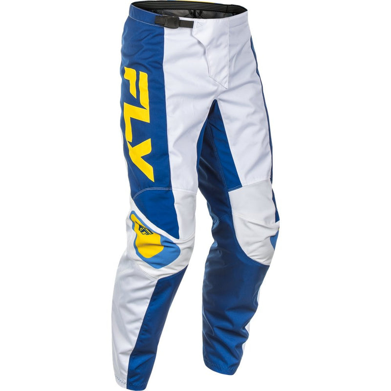 Fly Racing F 16 Pants Ca/Ny White/Dark Blue/Yellow Sz 34