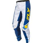 Fly Racing F 16 Pants Ca/Ny White/Dark Blue/Yellow Sz 32