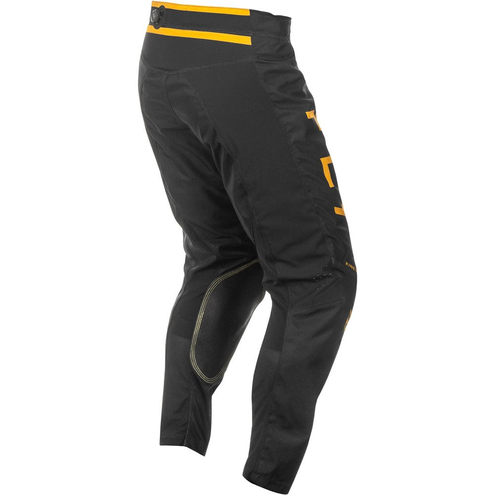 Fly Racing Kinetic Center Pants Ca/Ny Black/Gold Sz 32