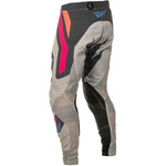 Fly Racing Lite Vice Pants Ca/Ny Light Grey/Pink/Coral Sz 36