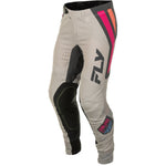 Fly Racing Lite Vice Pants Ca/Ny Light Grey/Pink/Coral Sz 32
