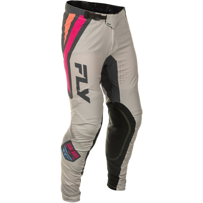 Fly Racing Lite Vice Pants Ca/Ny Light Grey/Pink/Coral Sz 28