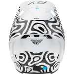 Fly Racing Formula S Carbon Abyss Helmet White/Black Sm