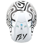 Fly Racing Formula S Carbon Abyss Helmet White/Black Sm