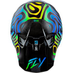 Fly Racing Yth Formula S Carbon Zen Hlmt Black Carbon/Blue/Yellow Yl