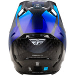 Fly Racing Formula S Carbon Protocol Hlmt Black Carbon/Blue Sm