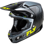 Fly Racing Formula S Carbon Protocol Hlmt Black Carbon/Grey/Hi Vis Xs
