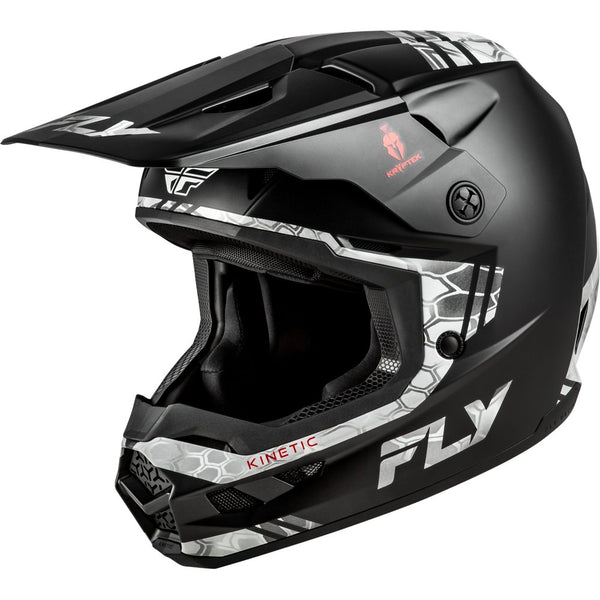 Fly Racing Kinetic Verdict Kryptek Helmet Black/Grey Md