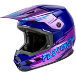 Fly Racing Youth Kinetic Surge Helmet Pink/Purple/Teal Ys