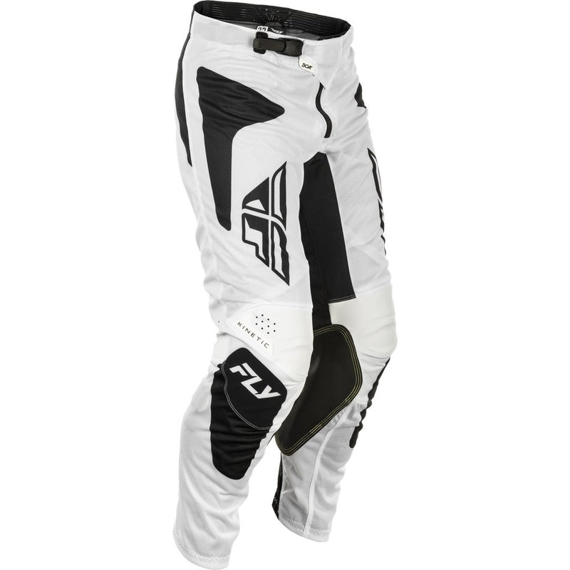 Fly Racing Kinetic Mesh Sym Pants White/Black Sz 36