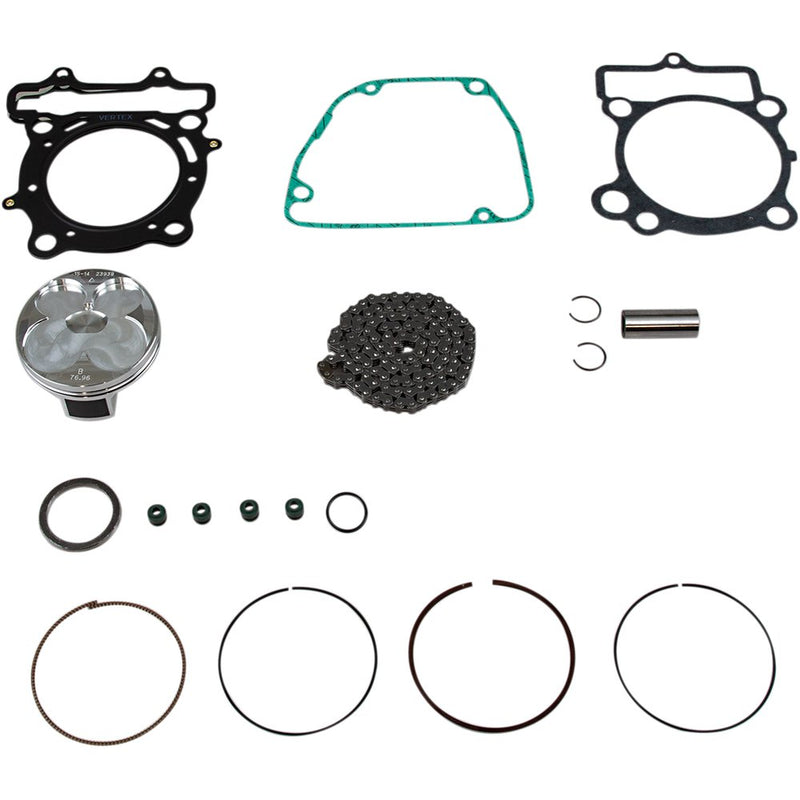 VERTEX Top End Piston Kit - 76.96 mm - Suzuki RMZ250 VTKTC23515B