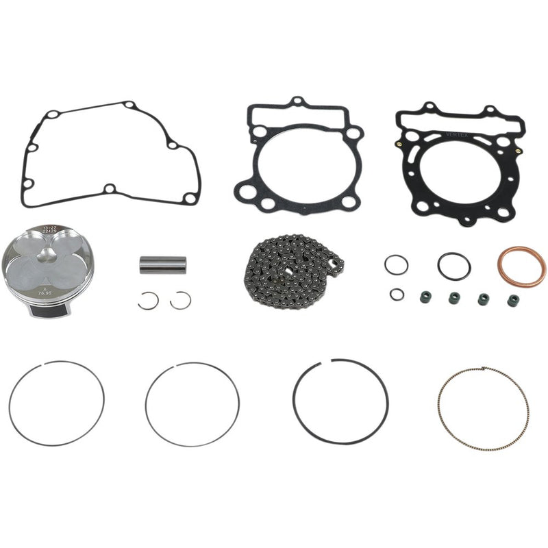VERTEX Top End Piston Kit - 76.95 mm - Suzuki RMZ250 VTKTC23862A