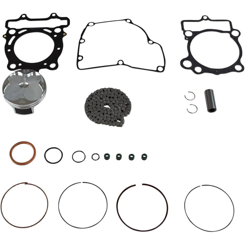 VERTEX Top End Piston Kit - 76.96 mm - Suzuki RMZ250 VTKTC23861B