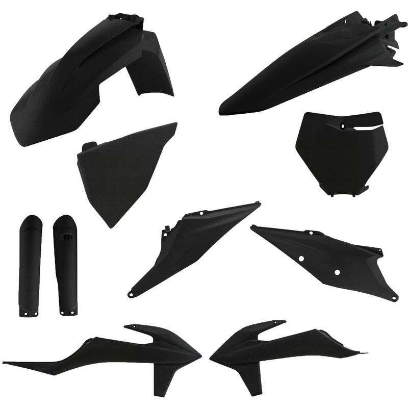 Full Plastic Kit Ktm Black Metallic