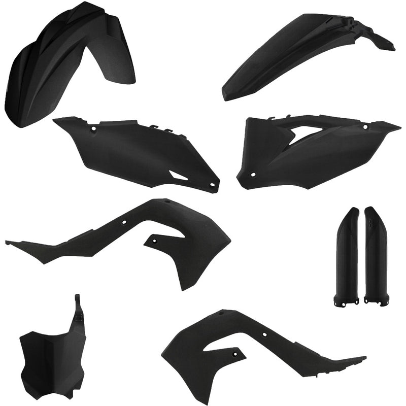 Full Plastic Kit Kaw Black Metallic