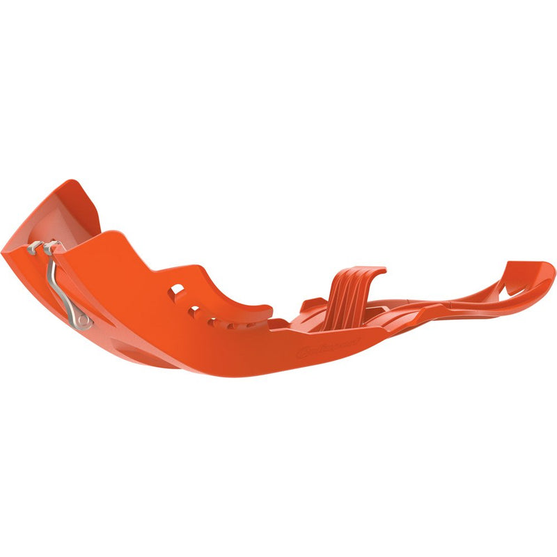 Polisport Fortress Skid Plate W/Link Protector Orange