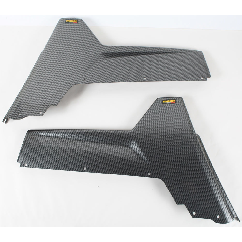 Rear Fenders Blk Carbon Rzr