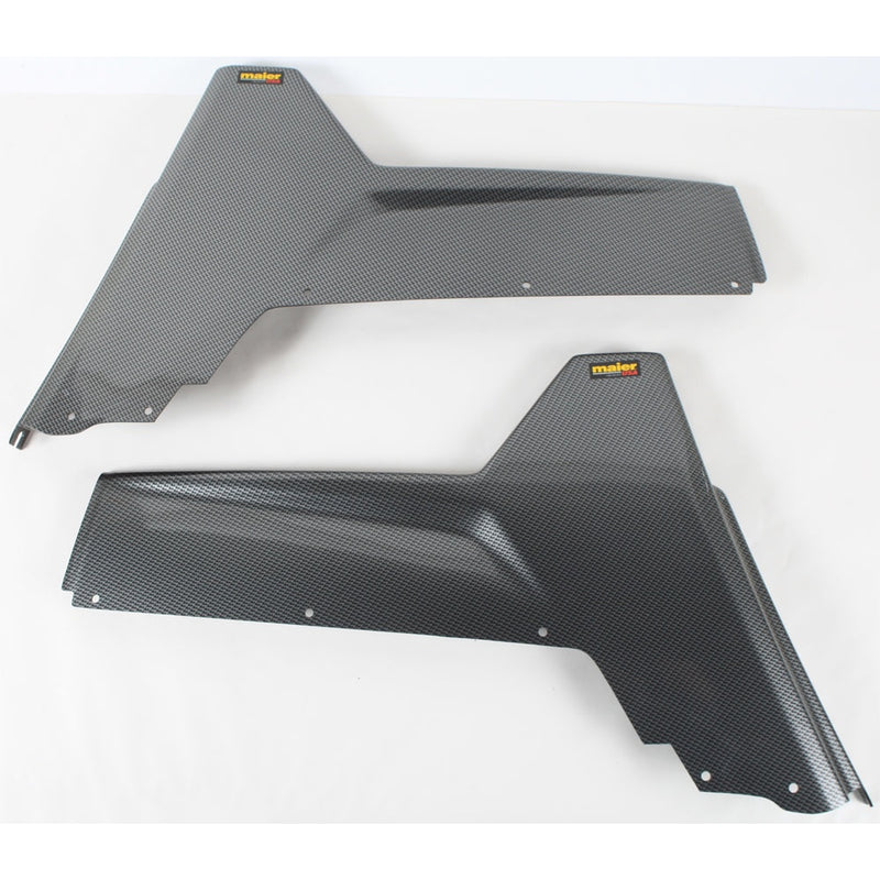 Rear Fenders Blk Carbon Rzr