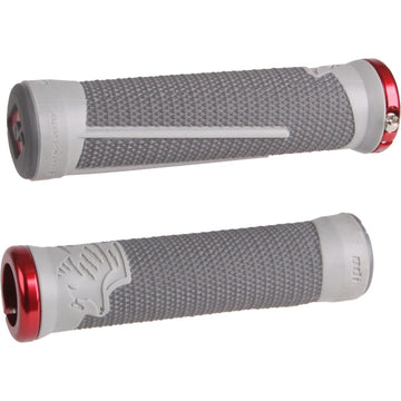Ag 2 Mtb/Bmx Grips Graphite/Cool Grey W/Red