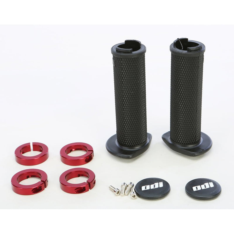 Atv Ruffian Lockon Grip 120mm Black/Red