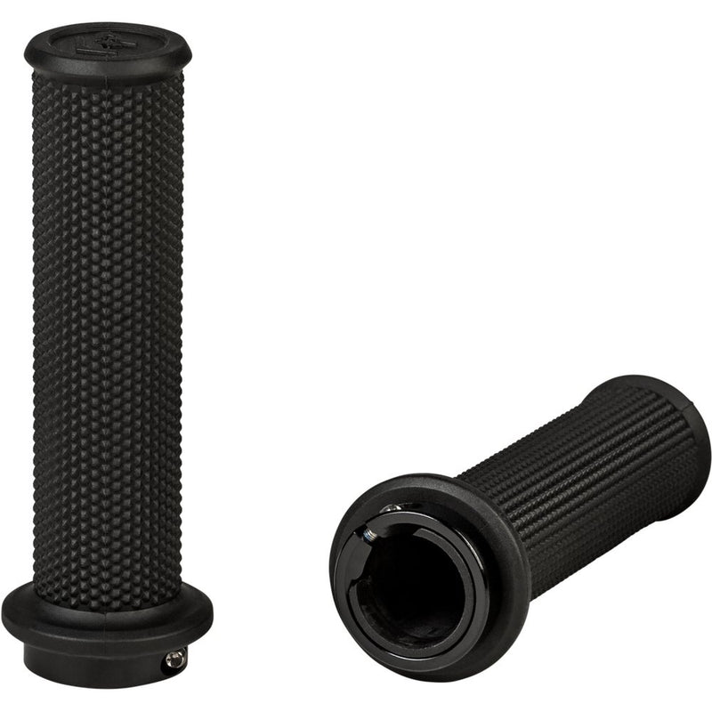 Fire Power Control Atv Lock On Grips Black No Waffle