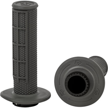 Control Mx Lock On Grips Grey Half Waffle