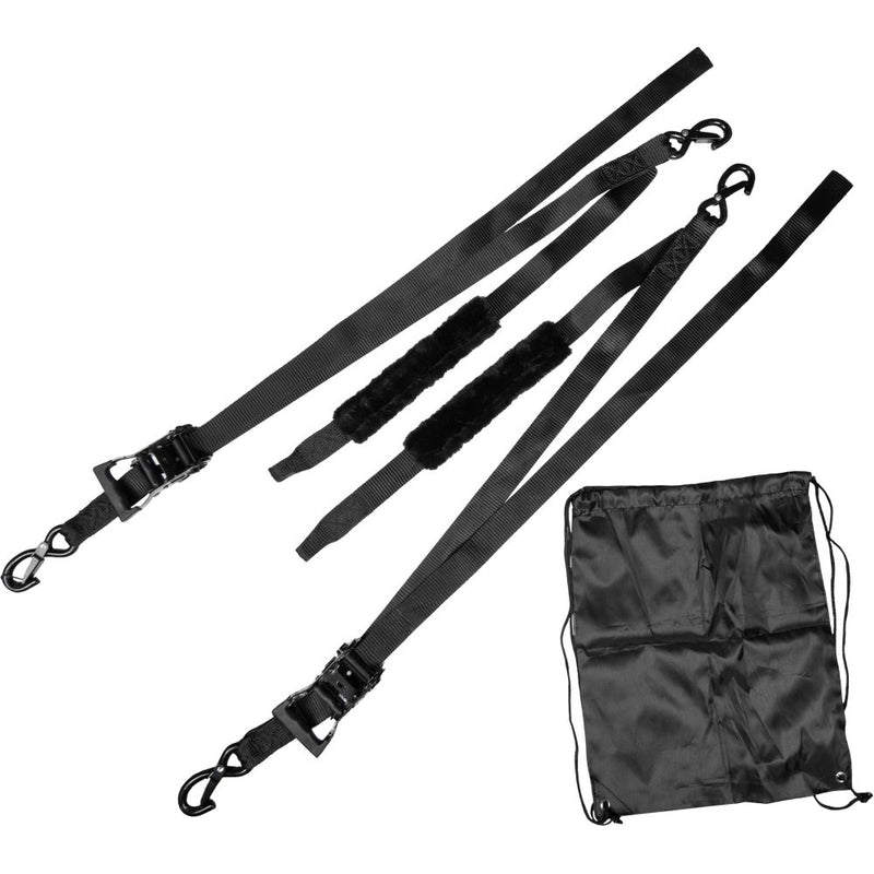 Fire Power Tow Strap W/ 1/5" Shackle Black 1/Pk