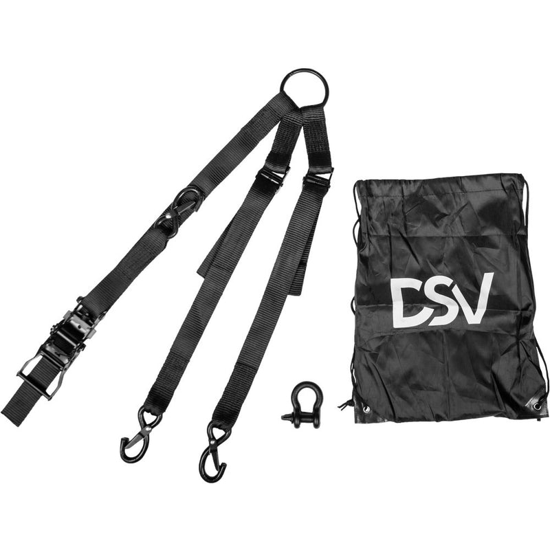 Fire Power 3 Way 1.5" Ratchet Tie Down Black 1/Pk
