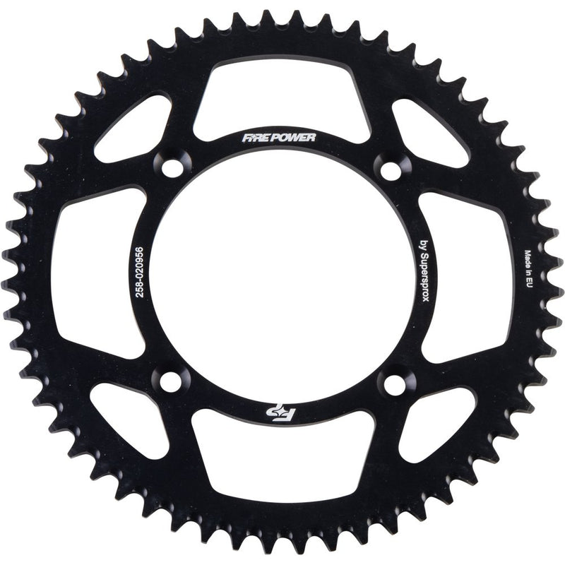 Fire Power Rear Sprocket Aluminum 56t Blk