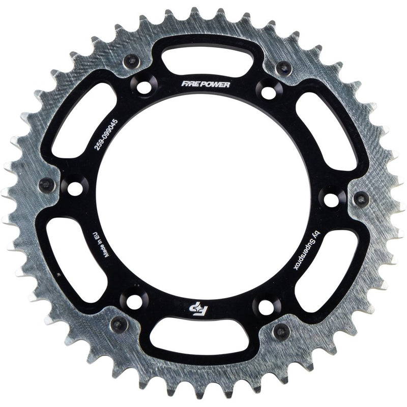 Fire Power Rear Sprocket Hybrid 45t Blk/Sil
