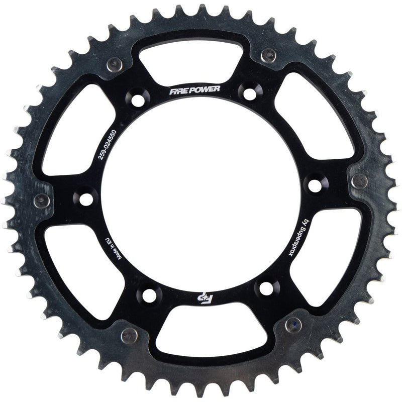 Fire Power Rear Sprocket Hybrid 50t Blk/Sil