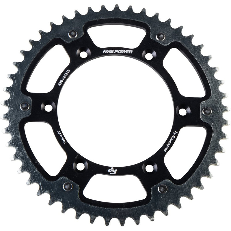 Fire Power Rear Sprocket Hybrid 49t Blk/Sil