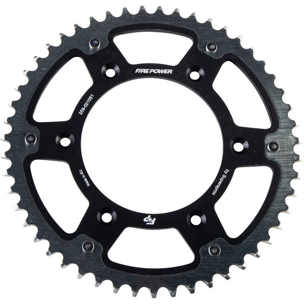 Fire Power Rear Sprocket Hybrid 51t Blk/Sil