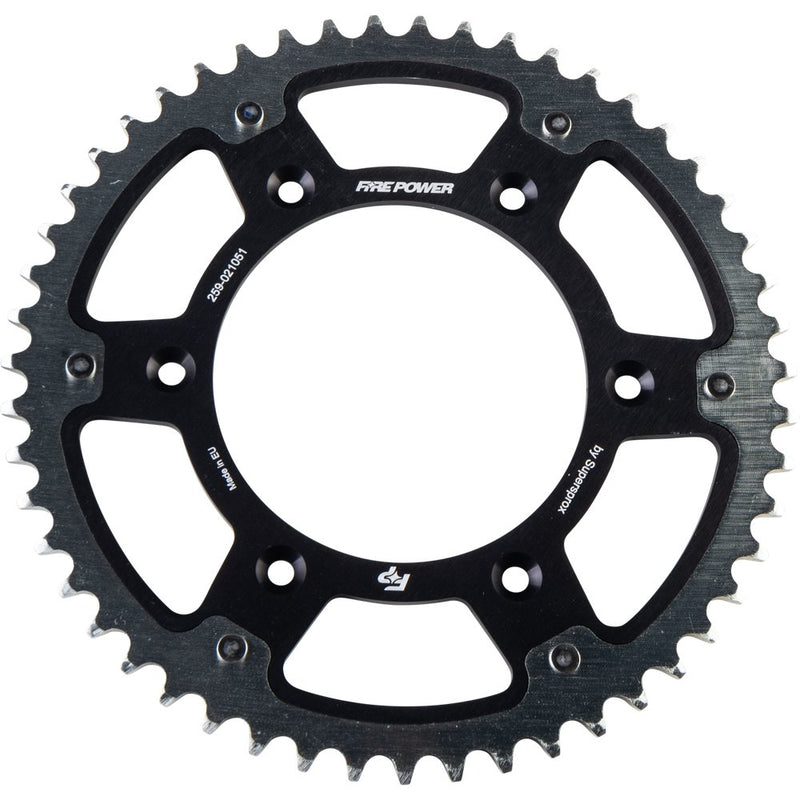 Fire Power Rear Sprocket Hybrid 51t Blk/Sil